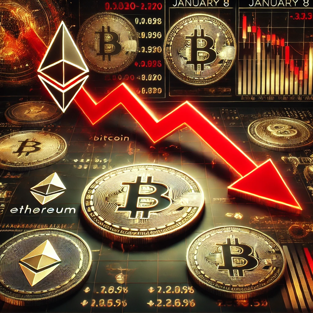 Crypto Market Update: Bitcoin, Ethereum, and Altcoins Take a Hit on January 8