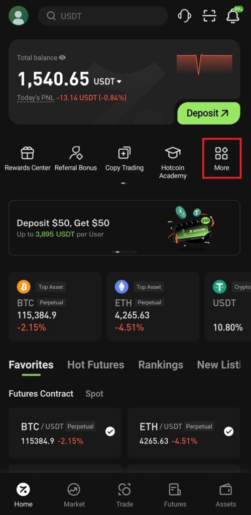 Hotcoin app