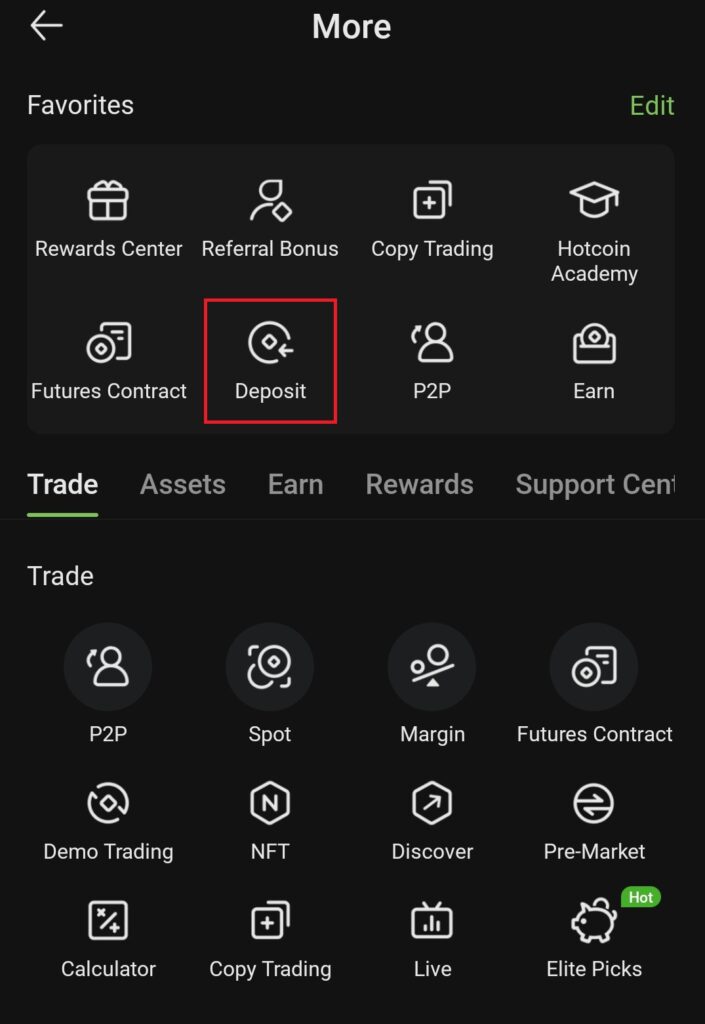 Hotcoin app