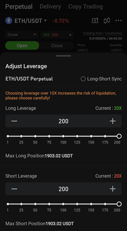 Hotcoin app leverage