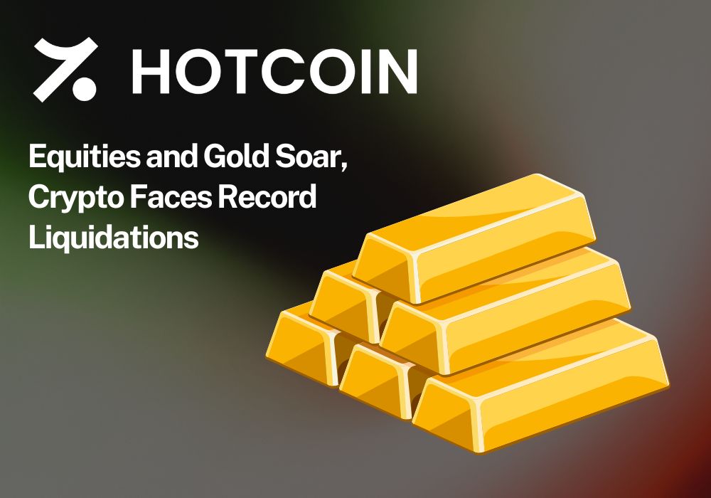Equities and Gold Soar, Crypto Faces Record Liquidations