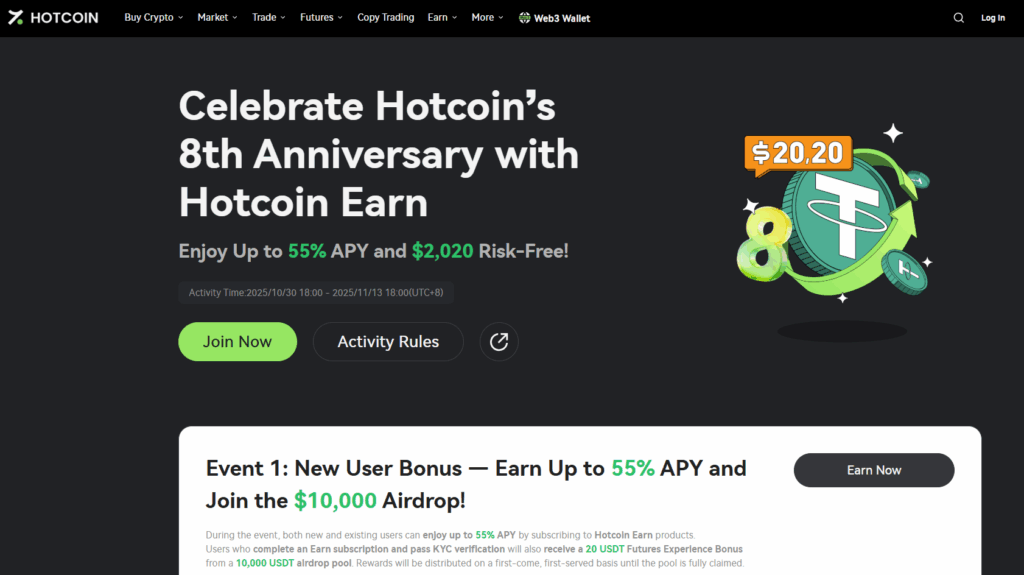 Hotcoin Earn